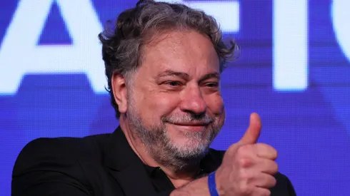 Julio Casares, presidente do SPFC, em evento no dia 10/05/2024. Foto: Leco Viana/