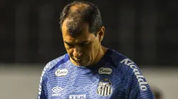 Fábio Carille, técnico do Santos, durante partida contra o Goiás, pela Série B do Brasileirão, na Vila Belmiro.