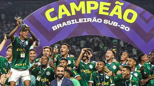 Sub-20 do Palmeiras conquista título do Brasileirão. Foto: Fabio Menotti/Palmeiras