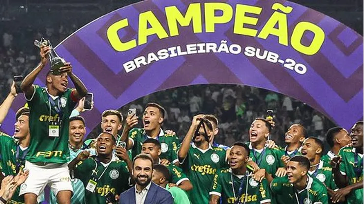 Sub-20 do Palmeiras conquista título do Brasileirão. Foto: Fabio Menotti/Palmeiras
