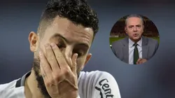 Gafe de narrador da Globo com Alex Telles em Botafogo x Peñarol viraliza - Foto: AGIF e Reprodução/Globo