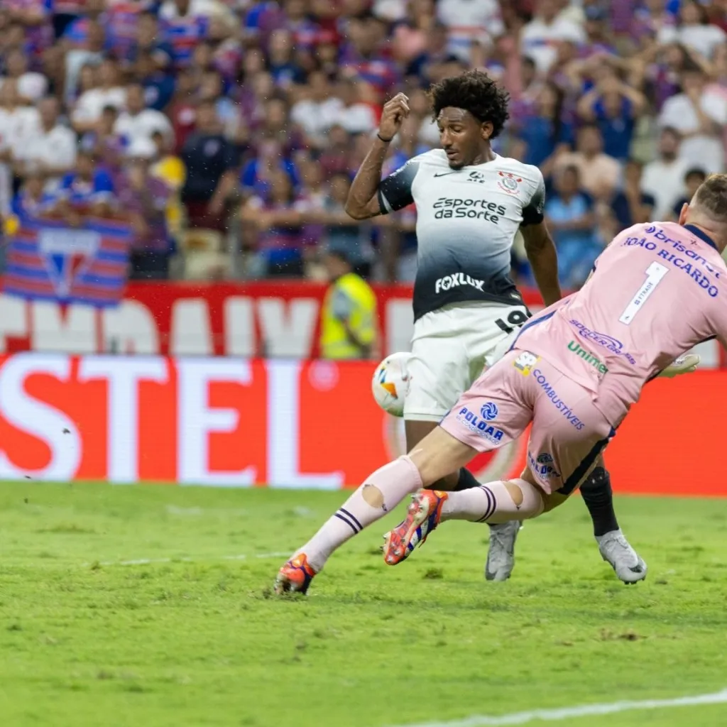 Corinthians x Fortaleza na Sul-Americana. Foto: Baggio Rodrigues/AGIF