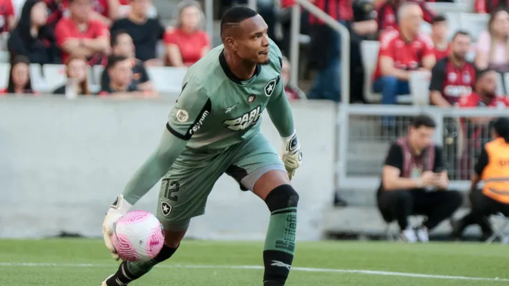 Jhon goleiro do Botafogo durante partida. Foto: Robson Mafra/AGIF