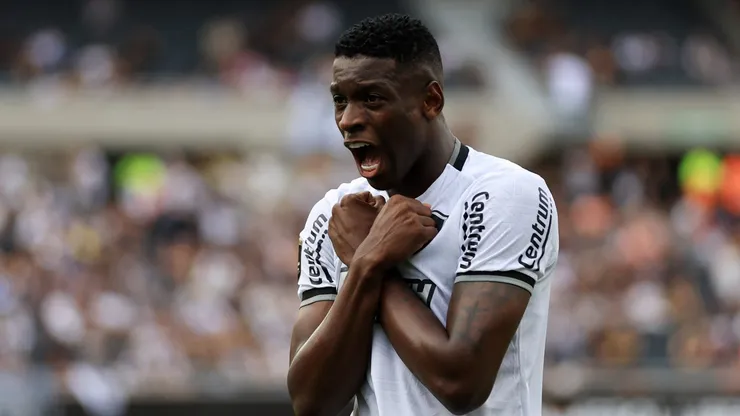 Luiz Henrique comemora gol contra o Atlético-MG. Photo by Buda Mendes/Getty Images