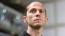 Filipe Luís, treinador do CRF, durante partida do Brasileirão.