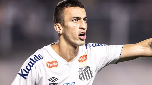 João Schmidt durante partida entre Santos e Sport, na Vila Belmiro, pela Série B.