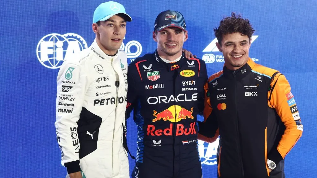 Russell, Verstappen e Norris no Catar