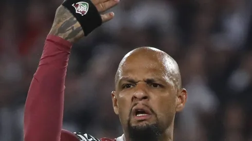Felipe Melo durante jogo do Flu contra o Colo-Colo pela Libertadores