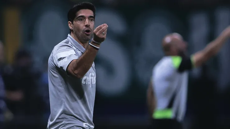 Abel Ferreira em partida diante do Botafogo