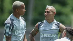 Atlético-MG deve ir com ataque formado por Deyverson, Hulk e Paulinho para decisão da Libertadores - Foto: Pedro Souza/Atlético