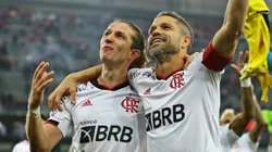 Filipe Luís e Diego são amigos - Foto: Heuler Andrey/Getty Images.