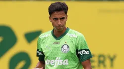Vitor Reis em treino na Academia de Futebol - (Foto: Cesar Greco/Palmeiras/by Canon)