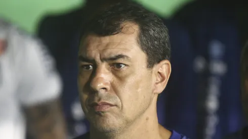 PR – CURITIBA – 11/11/2024 – BRASILEIRO B 2024, CORITIBA X SANTOS – Fabio Carille tecnico do Santos durante partida contra o Coritiba no estadio Couto Pereira pelo campeonato Brasileiro B 2024.