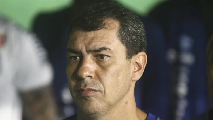 PR - CURITIBA - 11/11/2024 - BRASILEIRO B 2024, CORITIBA X SANTOS - Fabio Carille tecnico do Santos durante partida contra o Coritiba no estadio Couto Pereira pelo campeonato Brasileiro B 2024.