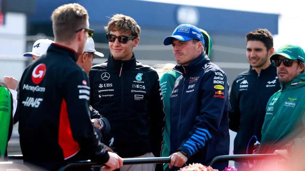 Russell, Verstappen e outros pilotos da F1 no GP da Holanda