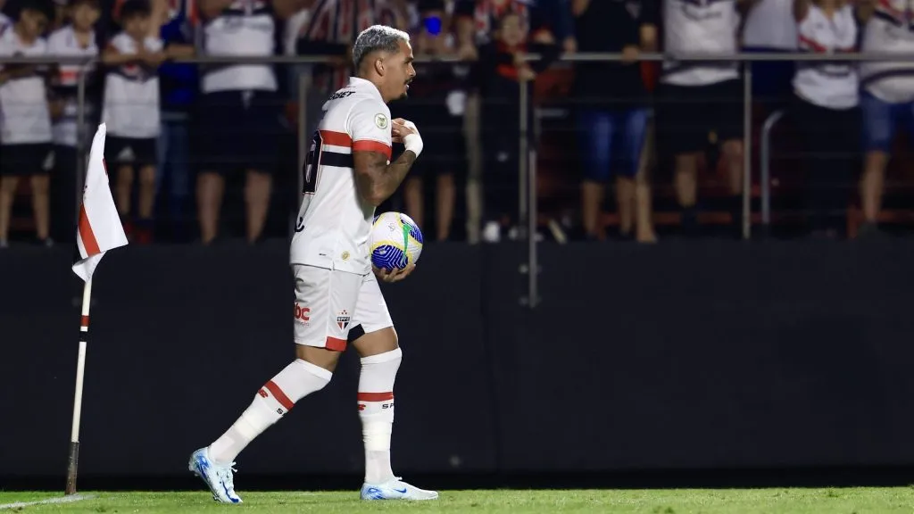 Luciano destacou que está feliz no São Paulo – Foto: Marcello Zambrana/AGIF
