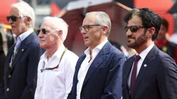 Ben Sulayem, Maffey e Domenicali no GP de Monza