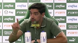 - Abel Ferreira na coletiva após derrota para o Palmeiras Foto: Reprodução/Palmeiras TV