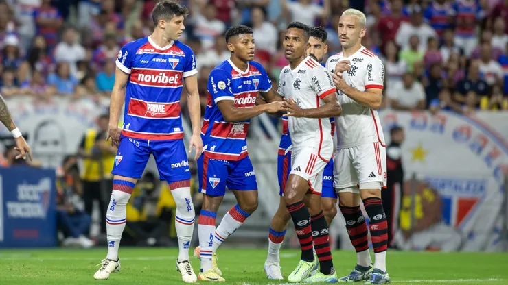 Fortaleza x Flamengo na Arena Castelão pelo Campeonato Brasileiro A 2024. Foto: Baggio Rodrigues/AGIF