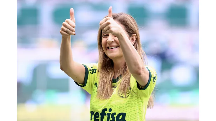Leila em partida do Palmeiras com Fortaleza. Foto: Marcello Zambrana/AGIF