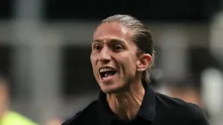 Filipe Luís durante jogo do Fla contra o Cruzeiro no Brasileirão.