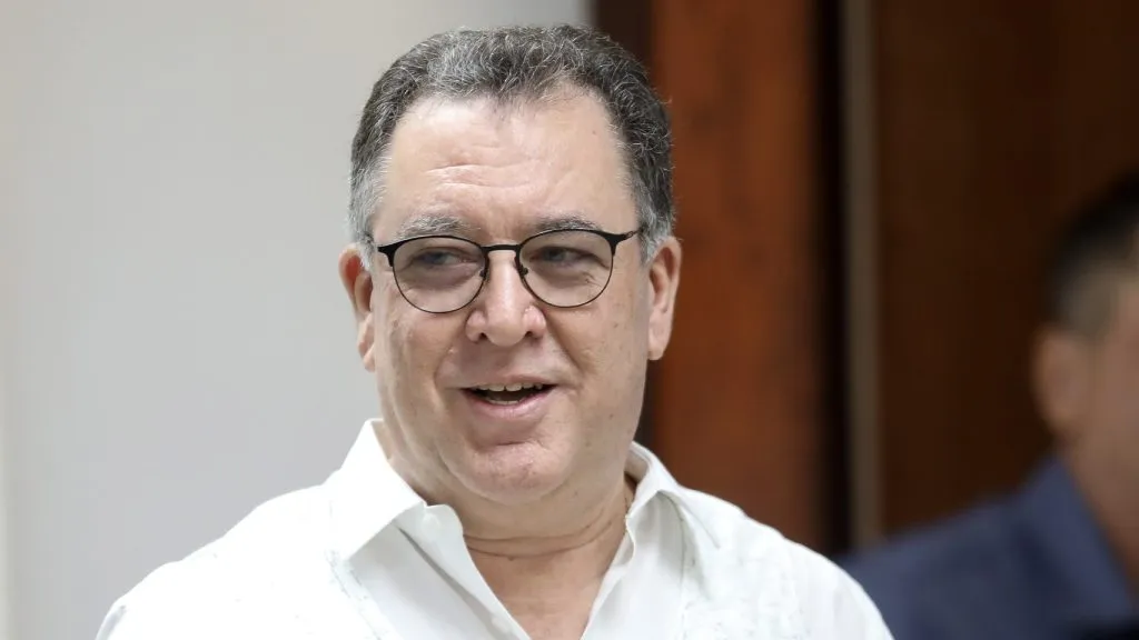 Marcelo Teixeira, presidente do Santos. Foto: Reinaldo Campos/AGIF