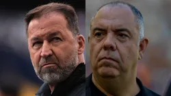 Augusto Melo, presidente do Corinthians e Marcos Braz, vice do Flamengo. Foto: Thiago Ribeiro/Ettore Chiereguini/AGIF