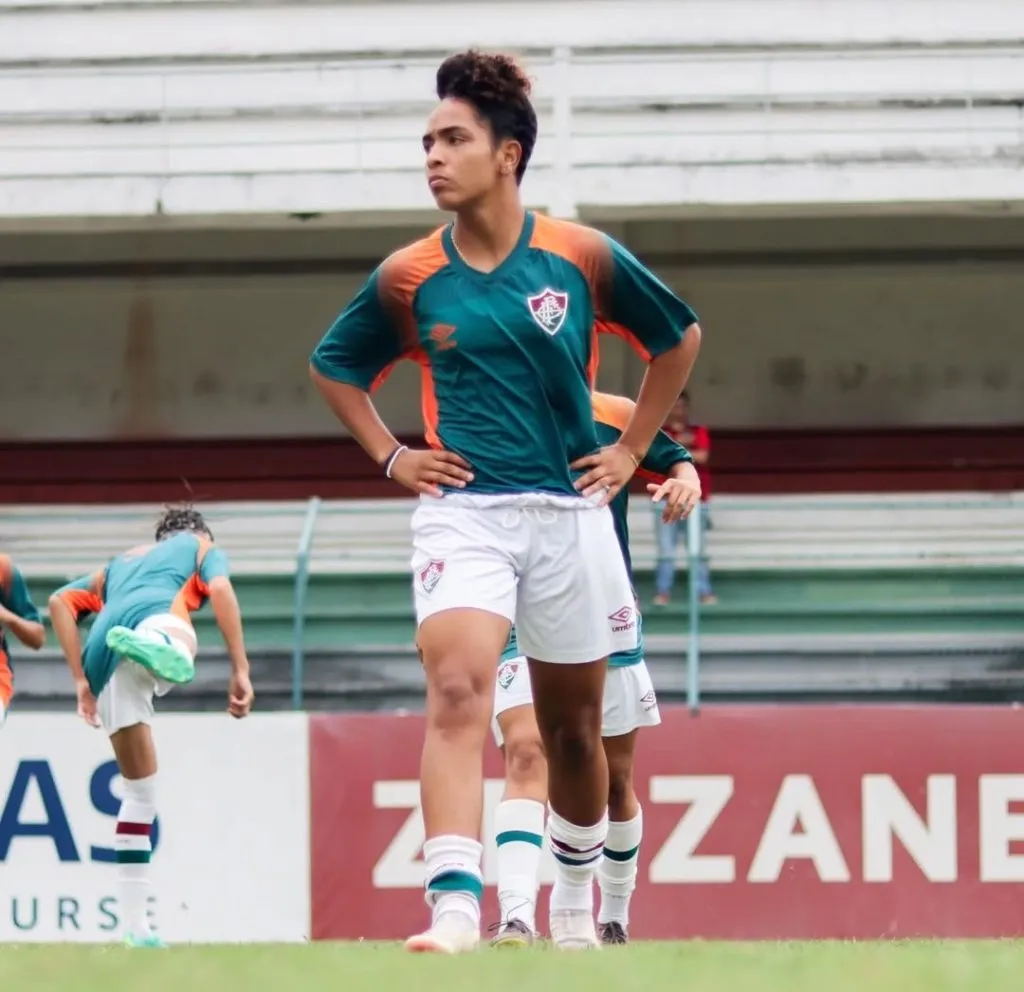 Base Sub-20 do Fluminense durante treino no CT das Laranjeiras para o Carioca Sub-20. Foto: Marina Garcia/FFC