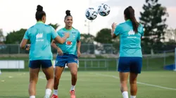Amanda Gutierres, durante primeiro treino da Seleção Brasileira em solo australiano para os amistosos