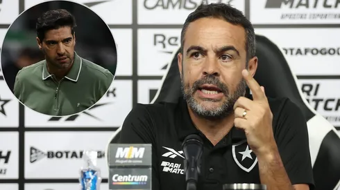 Artur Jorge deu coletiva polêmica no Botafogo às vésperas de 'final' contra Palmeiras e jogou responsabilidade para o outro lado - Fotos: Vitor Silva/BFR e Cesar Greco/Ag. Palmeiras