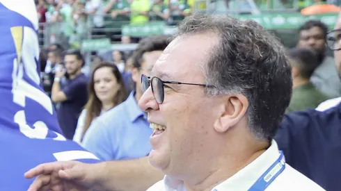 Marcelo Teixeira, presidente do Peixe, durante final do Paulistão 2024.