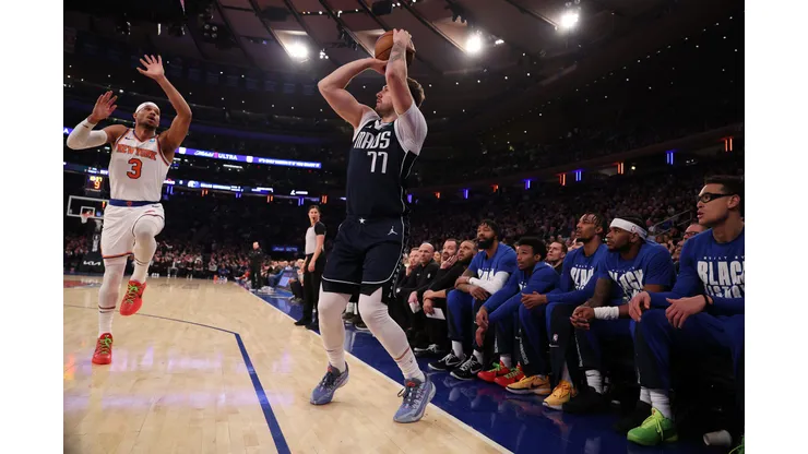 New York e Dallas fazem duelo de promessas na NBA (Foto: Al Bello/Getty Images)