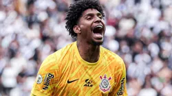 Hugo Souza durante partida entre Corinthians e Vasco, na Neo Química Arena, pelo Campeonato Brasileiro. Foto: Caio de Sousa