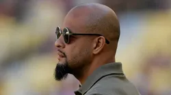 Felipe Melo antes de partida entre Fluminense e Botafogo, pelo Campeonato Brasileiro.