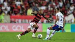 Wesley jogador do Flamengo durante partida contra o Fortaleza pelo Campeonato Brasileiro A 2024. Foto: Thiago Ribeiro/AGIF