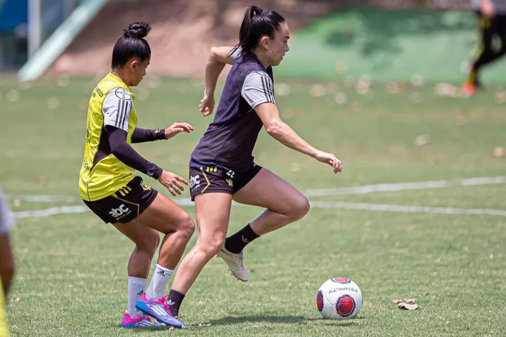Meninas da Gávea, durante fase final da preparação contra o Fluminense no CT em busca do título pelo Campeonato Carioca Feminino: Foto: Paula Reis/CRF