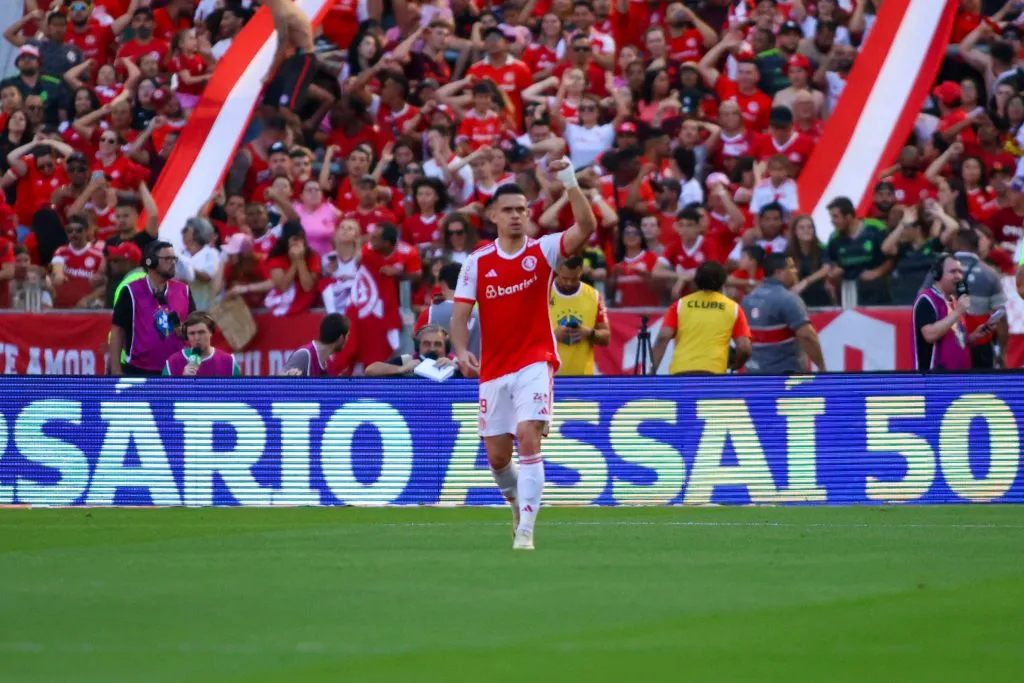 Borré após marcar gol pelo Colorado. Foto: Luis Felipe Amorin/AGIF