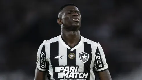 Luiz Henrique jogador do Botafogo lamenta durante partida pelo Campeonato Brasileiro A 2024. Foto: Jorge Rodrigues/AGIF