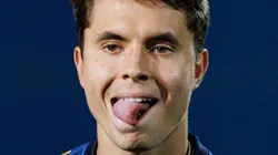 Zanocelo durante partida com a camisa do Estoril (POR).