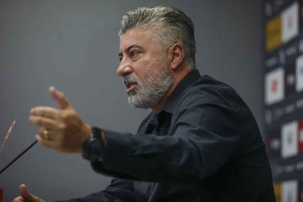 Alexandre Gallo durante coletiva de imprensa. Foto: Reinaldo Campos/AGIF