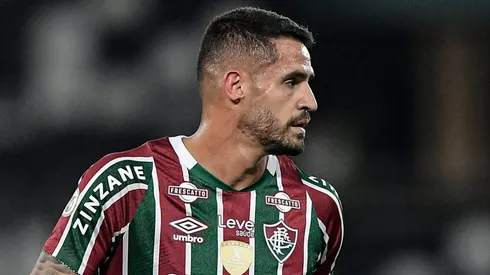 Renato Augusto durante partida entre Vasco e Fluminense, no Estádio Nilton Santos, pelo Campeonato Brasileiro.