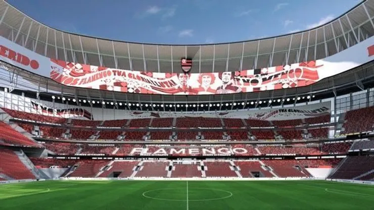 Estádio do Flamengo por dentro. Foto: Divulgação/Flamengo