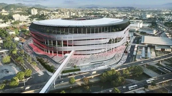 Estádio do Flamengo por fora. Foto: Divulgação/Flamengo