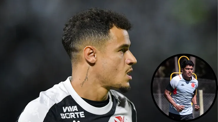 Rafael Paiva testou Robert Rojas de lateral-direito e Coutinho como armador nos treinos do Vasco para jogo contra Inter - Fotos: Thiago Ribeiro/AGIF e Divulgação/CRVG