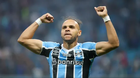 Braithwaite em jogo pelo Grêmio.