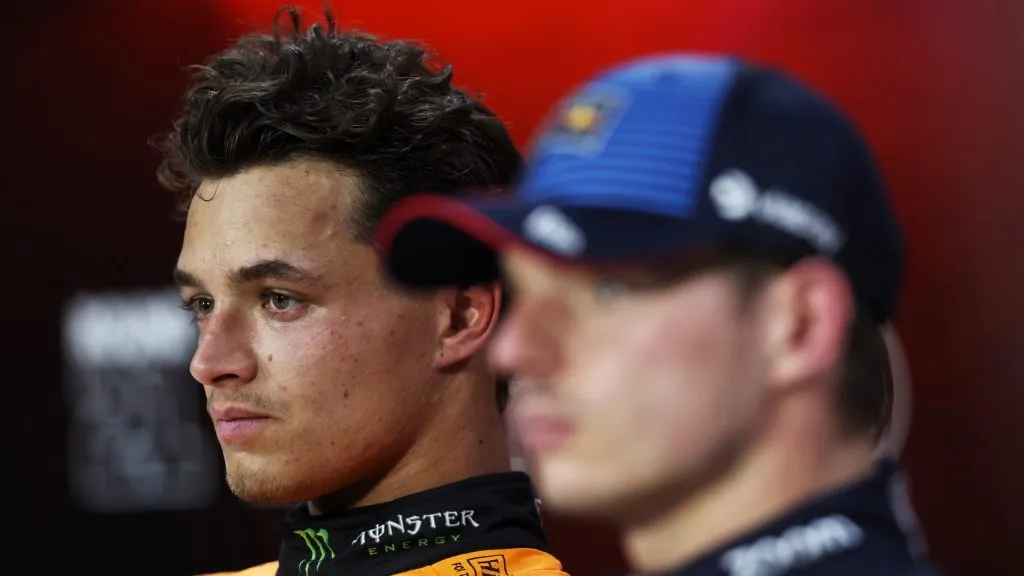 Norris e Verstappen no GP do Brasil