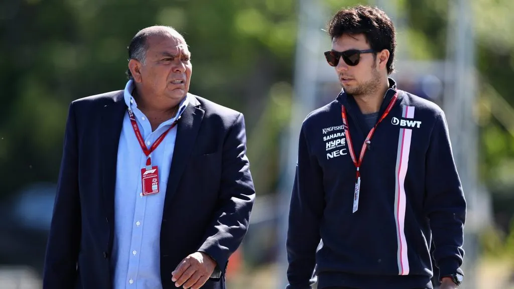 Sergio Pérez e Antonio Pérez no GP do Canadá em 2018