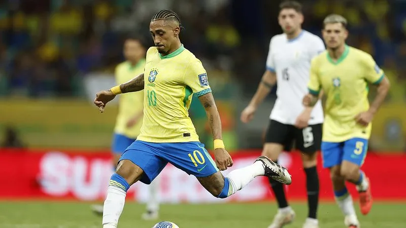 Raphinha na Seleção Brasileira. Foto: Rafael Ribeiro/CBF
