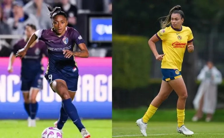 Kerolin (North Carolina Courage) e Priscila (Club América Femenil) foram desconvocadas da Seleção Brasileira por estarem lesionadas. Foto: Lewis Gettier/North Carolina Courage; Divulgação/Femenil/Imago7