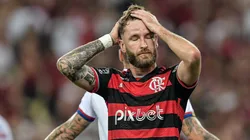 Léo Pereira, zagueiro do Flamengo em ação pelo Brasileirão